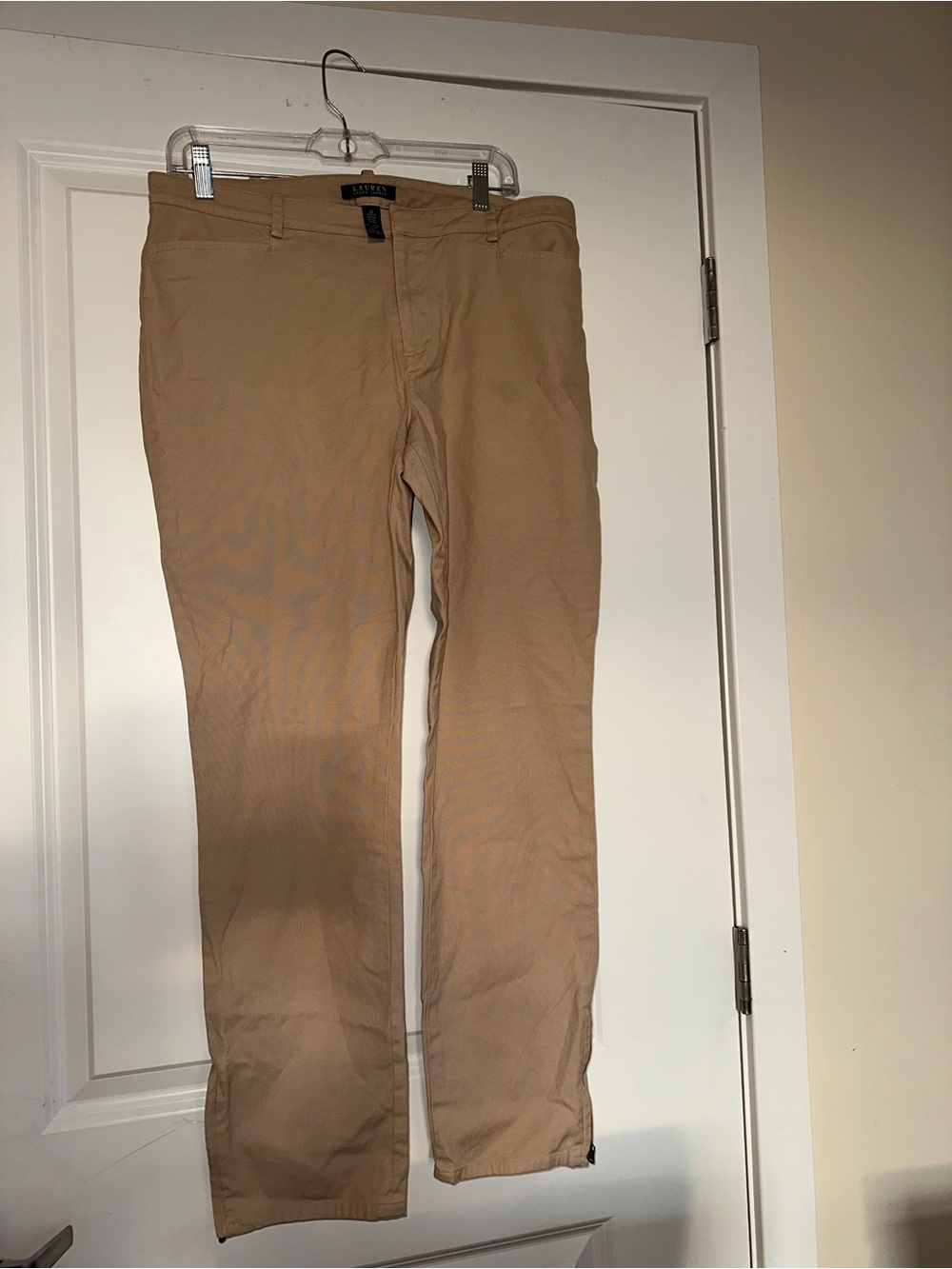 Lauren Ralph Lauren women’s Khaki Straight-Leg Chinos